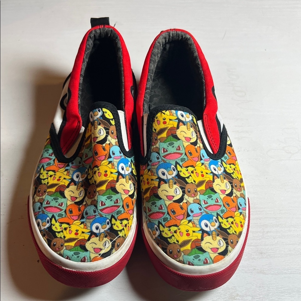 Pokemon Red and Black Kids Sneakers